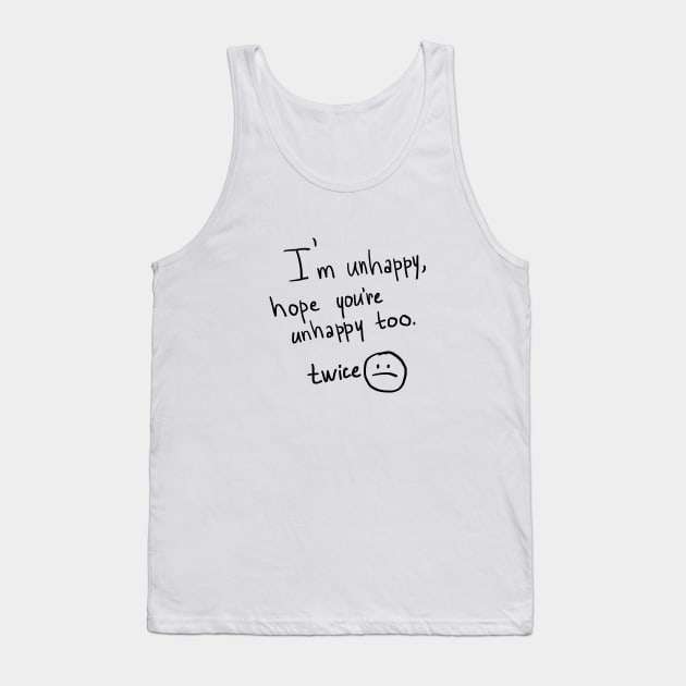 unhappy face Tank Top by MeadowTalesDesings